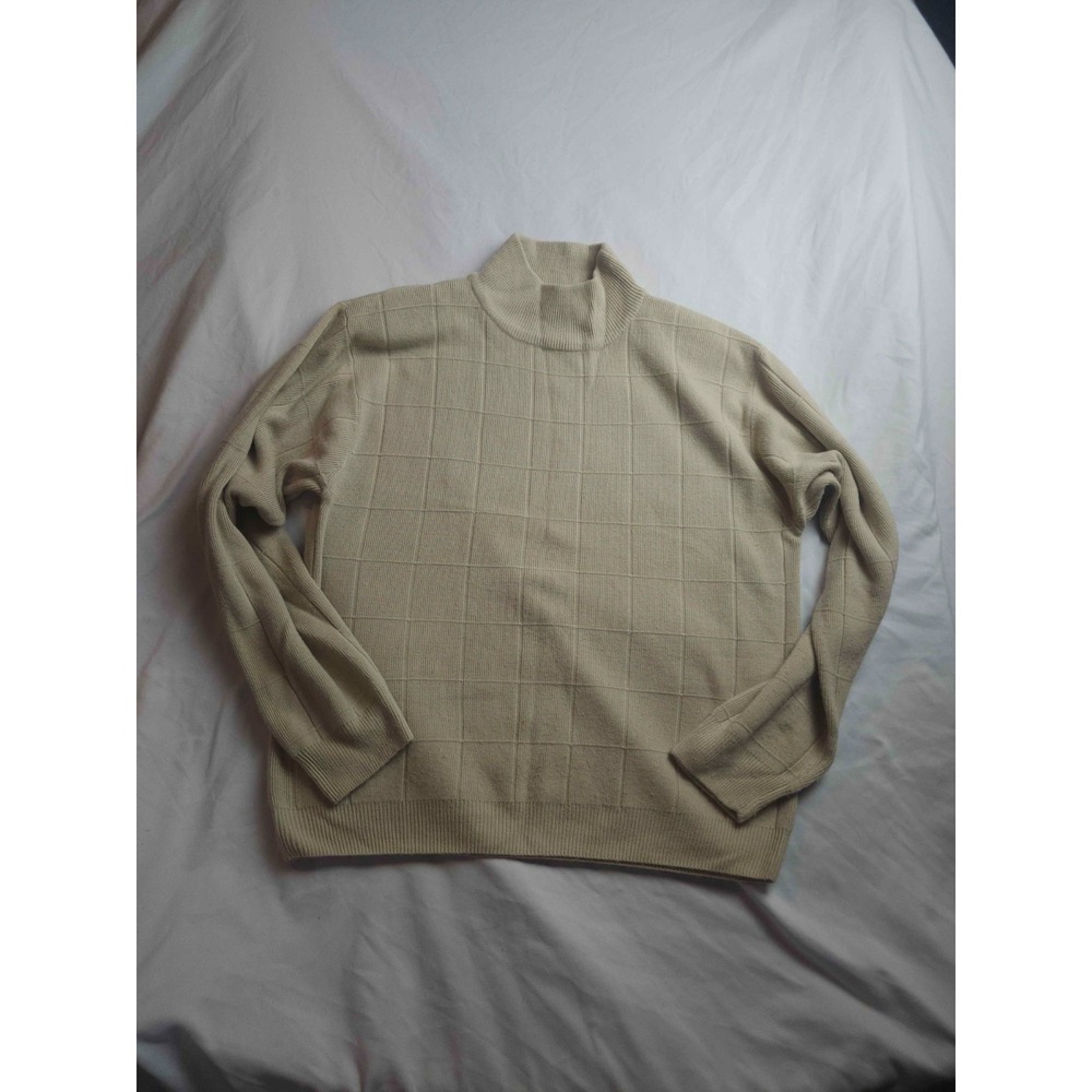 Dressbarn Sweater Womens L Beige Preppy Classic Neutrals Normcore Lagenlook